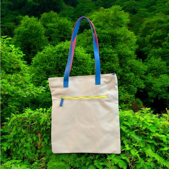 Disney Parks Pixar Toy Story Snorkeling Rex ~ Canvas tote Large Travel Beach Bag - Picture 5 of 15